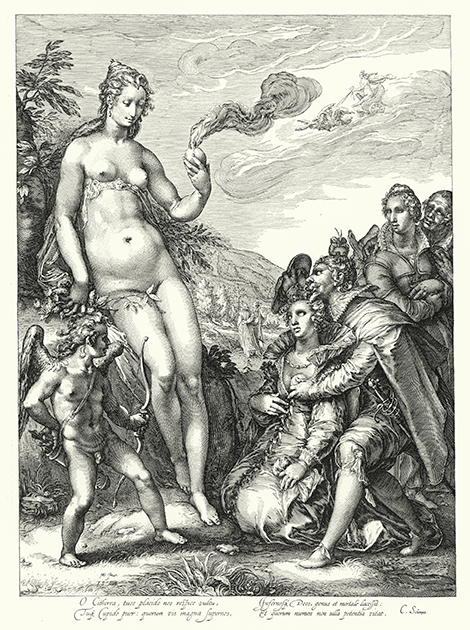 Hendrik Goltzius, Venus, Cupid and the Two Pairs of Lovers, 1881-90. Image: © Look and Learn / Bridgeman Images